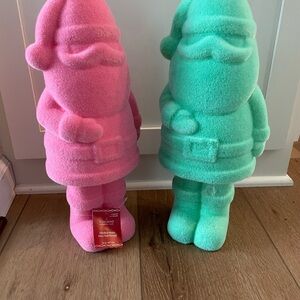 Ashland Pink and Green Santa Plush Toys